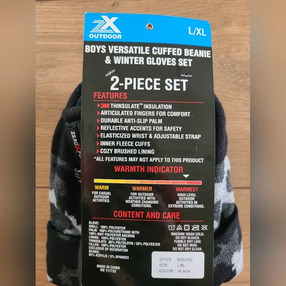 NWT! Zero Xposur hat & winter gloves set - Picture 3 of 8